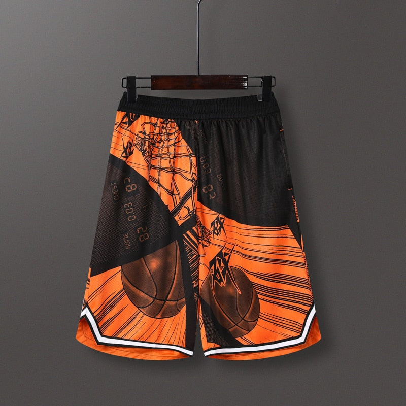 Men Sports Fitness Shorts Quick Dry Sport Short Yellow