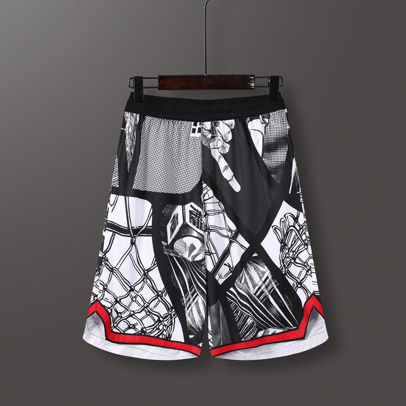 Men Sports Fitness Shorts Quick Dry Sport Short Black