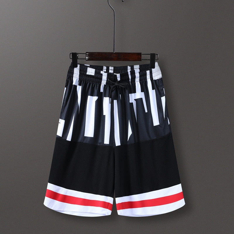 Men Sports Fitness Shorts Quick Dry Sport Short White
