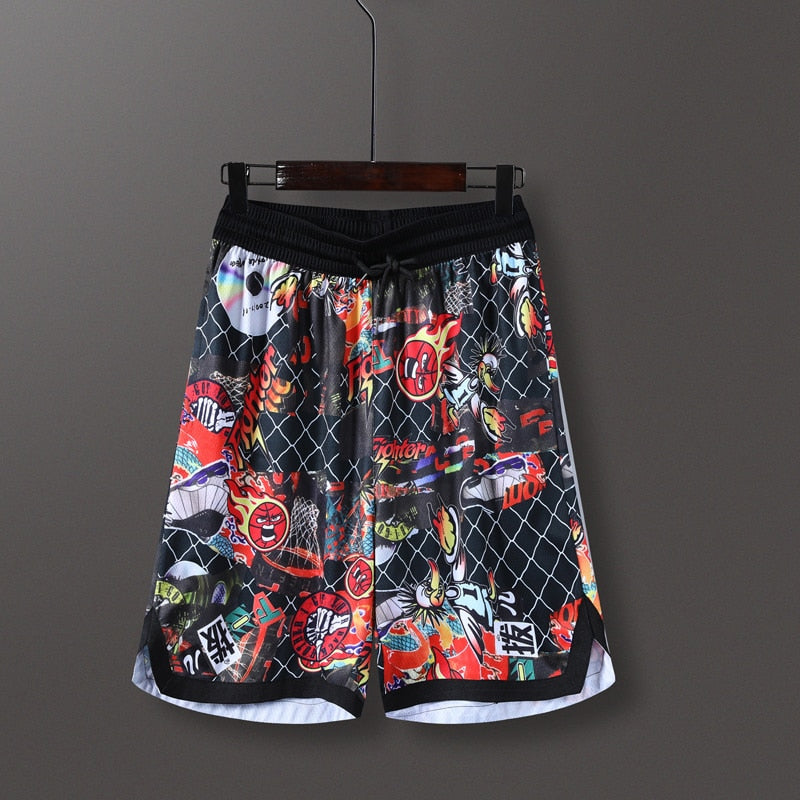 Men Sports Fitness Shorts Quick Dry Sport Short Red