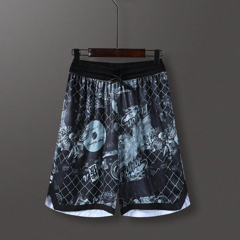 Men Sports Fitness Shorts Quick Dry Sport Short Gray